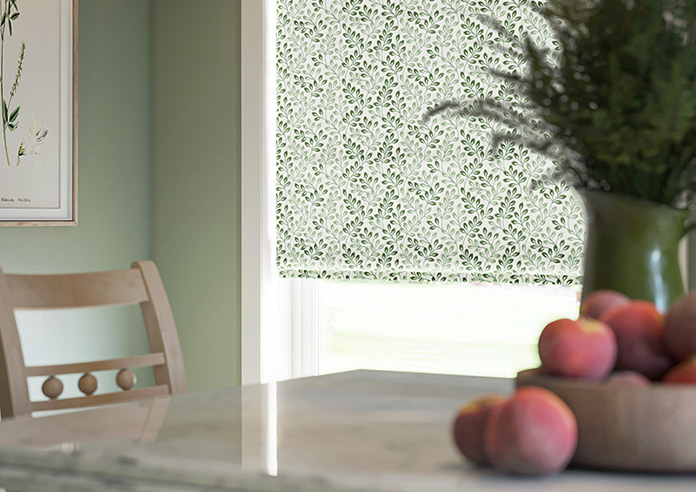 Fitzrovia Print, Subtle Greens - Roman Blind - Image 5